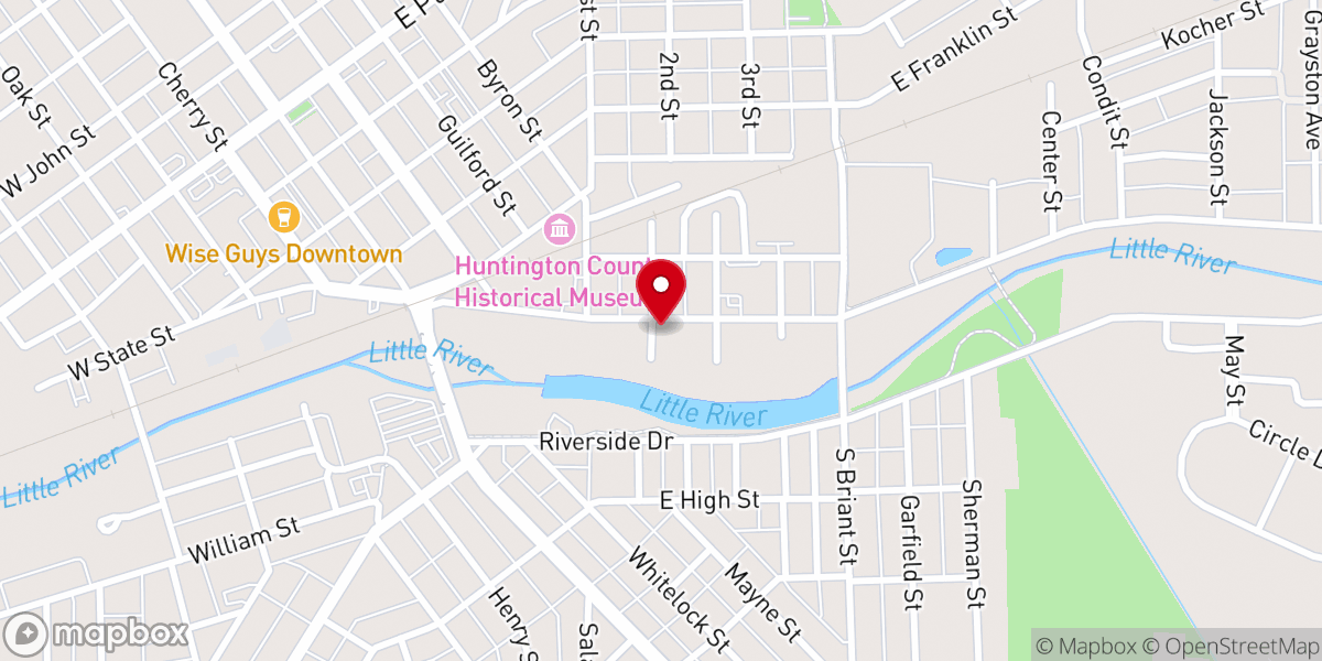 Map showing location of The Hive Spiritual & celebration center