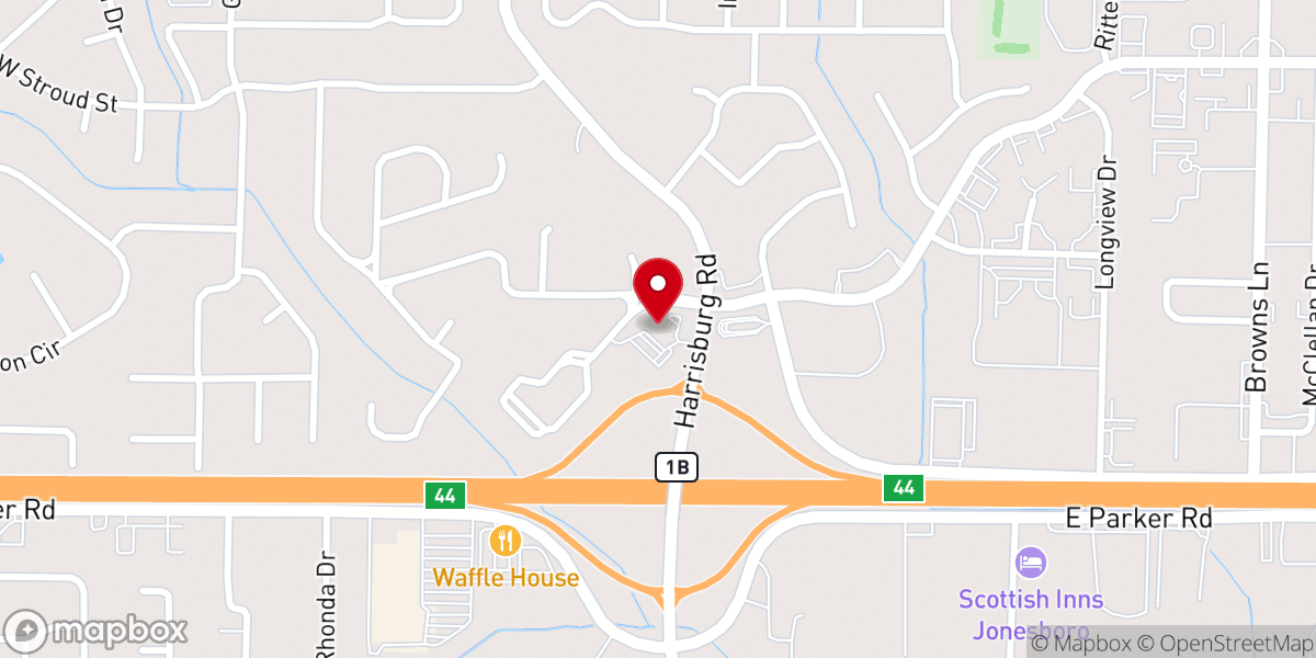 Map showing location of Windover Baptist Church