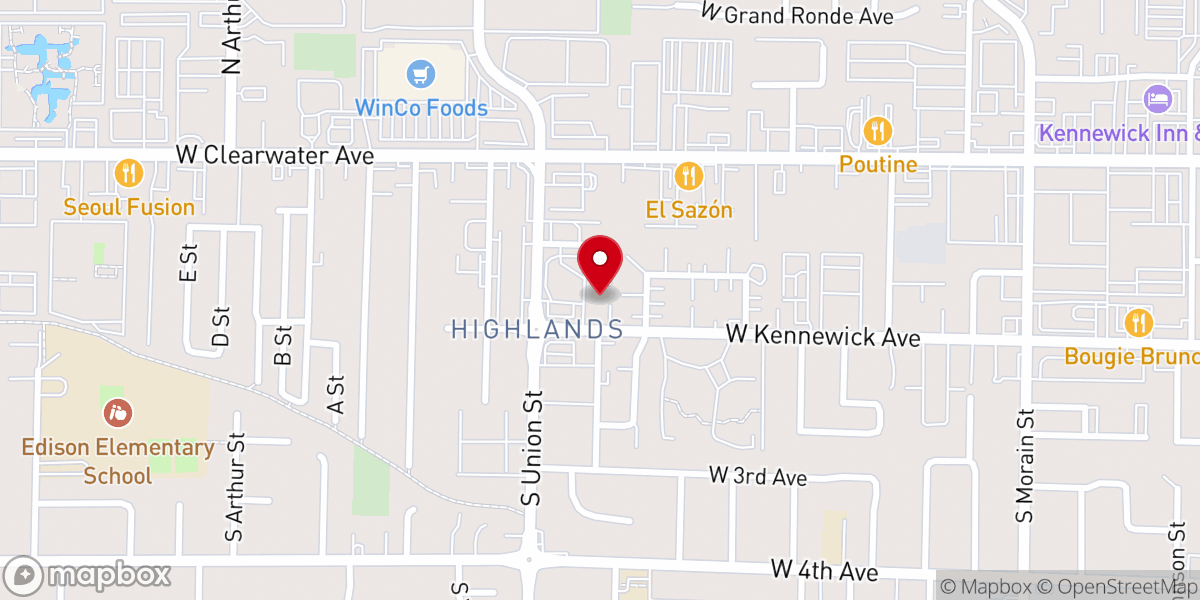 Map showing location of Gateway Foursquare Church