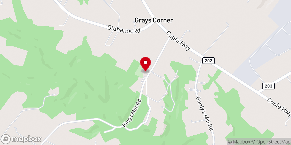 Map showing location of New Jerusalem Baptist Church