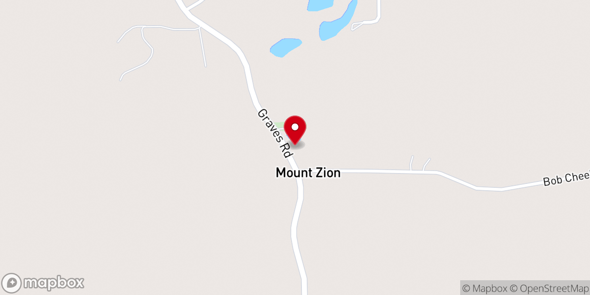 Map showing location of Mount Zion Methodist Church