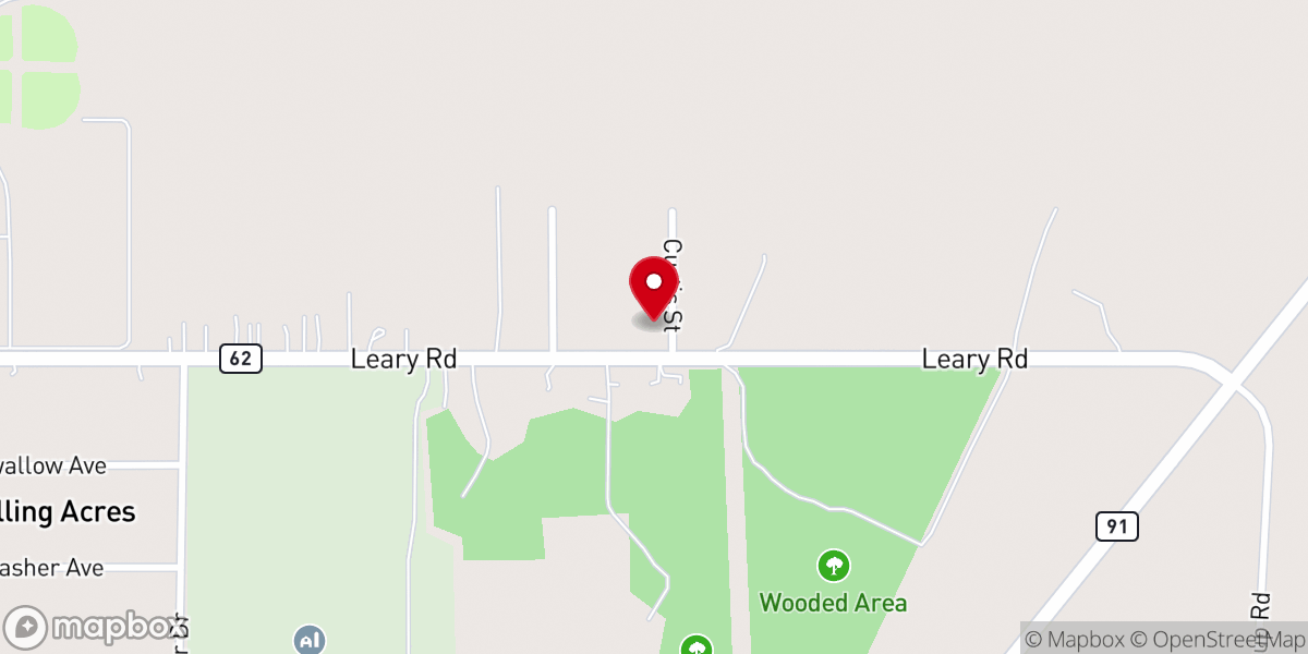 Map showing location of Weldon Springs Baptist Church
