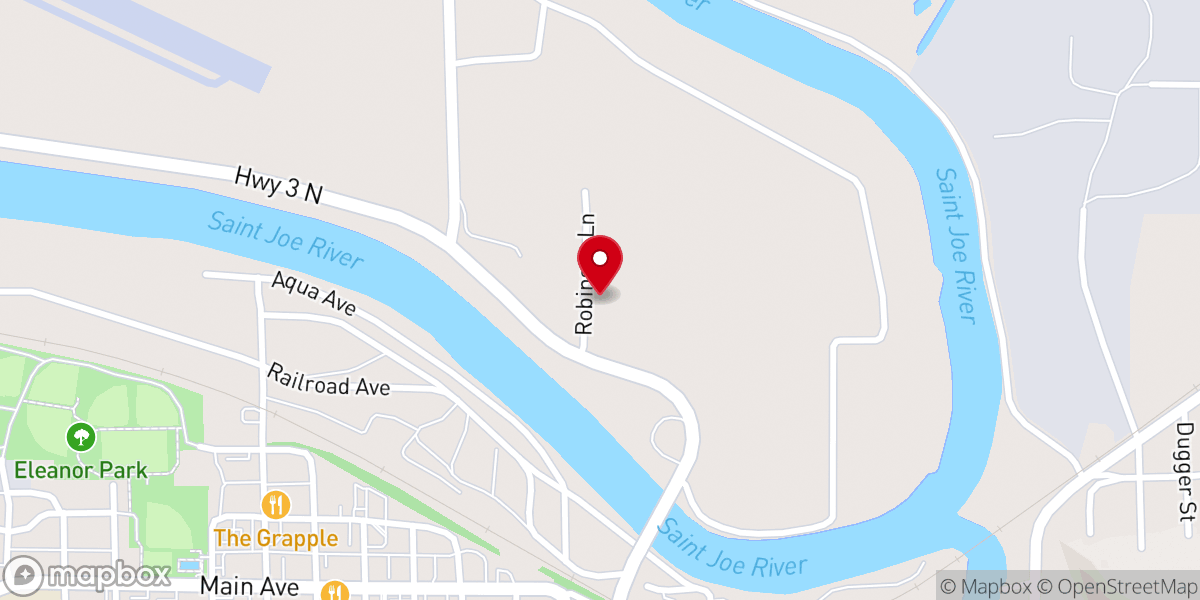 Map showing location of Benewah Humane Society