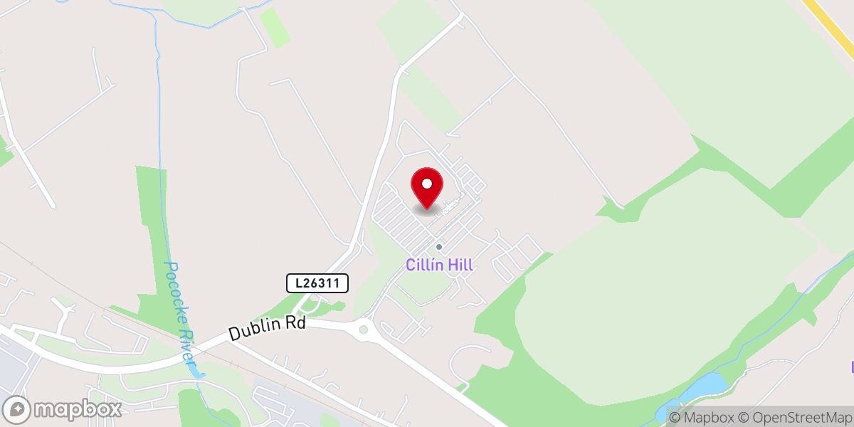 Map showing location of The Hub
