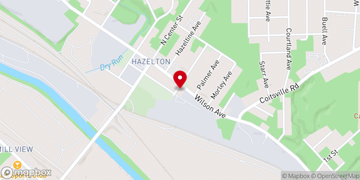 Map showing location of Jerusalem Baptist Church