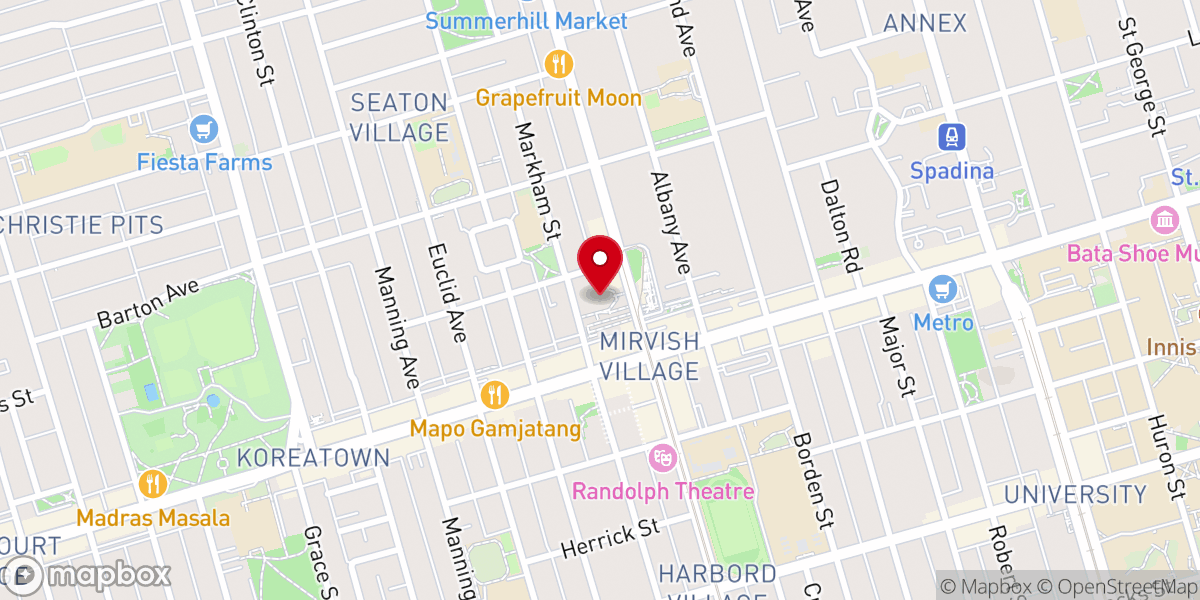 Map showing location of St. Peter's Church