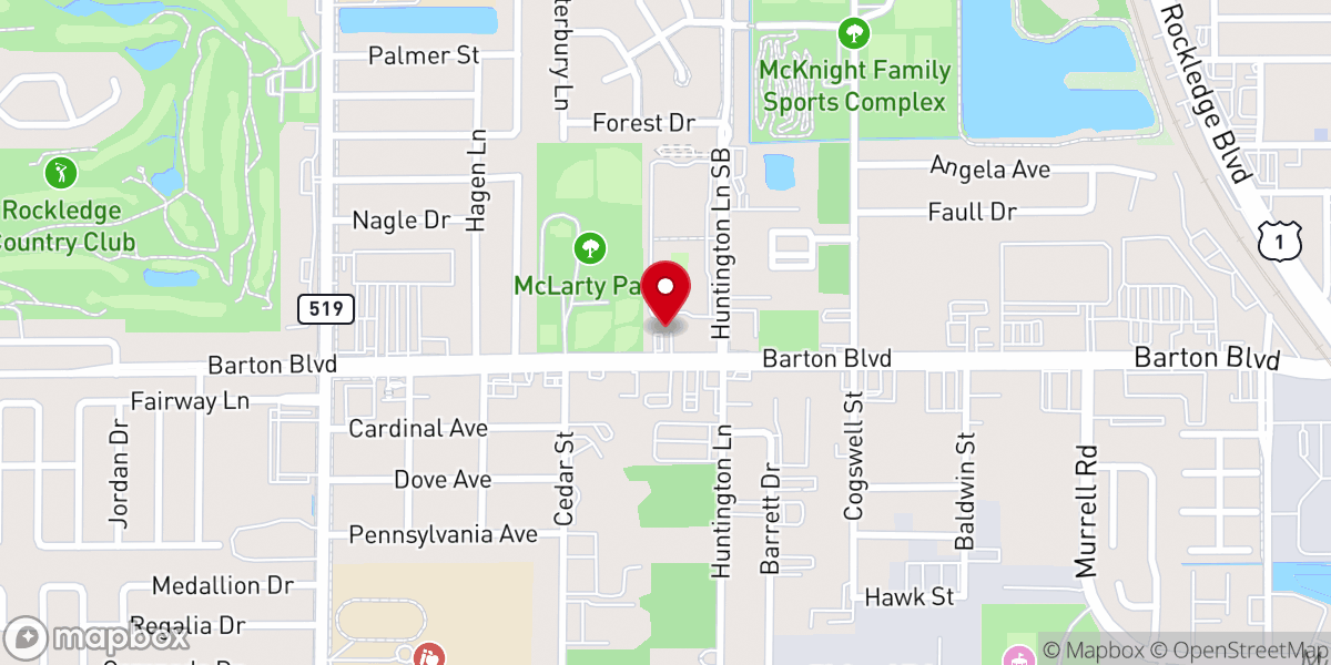 Map showing location of Awesome God Prayer Center