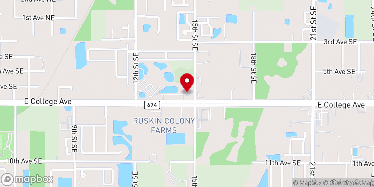 Map showing location of Calvary's Angel Attic