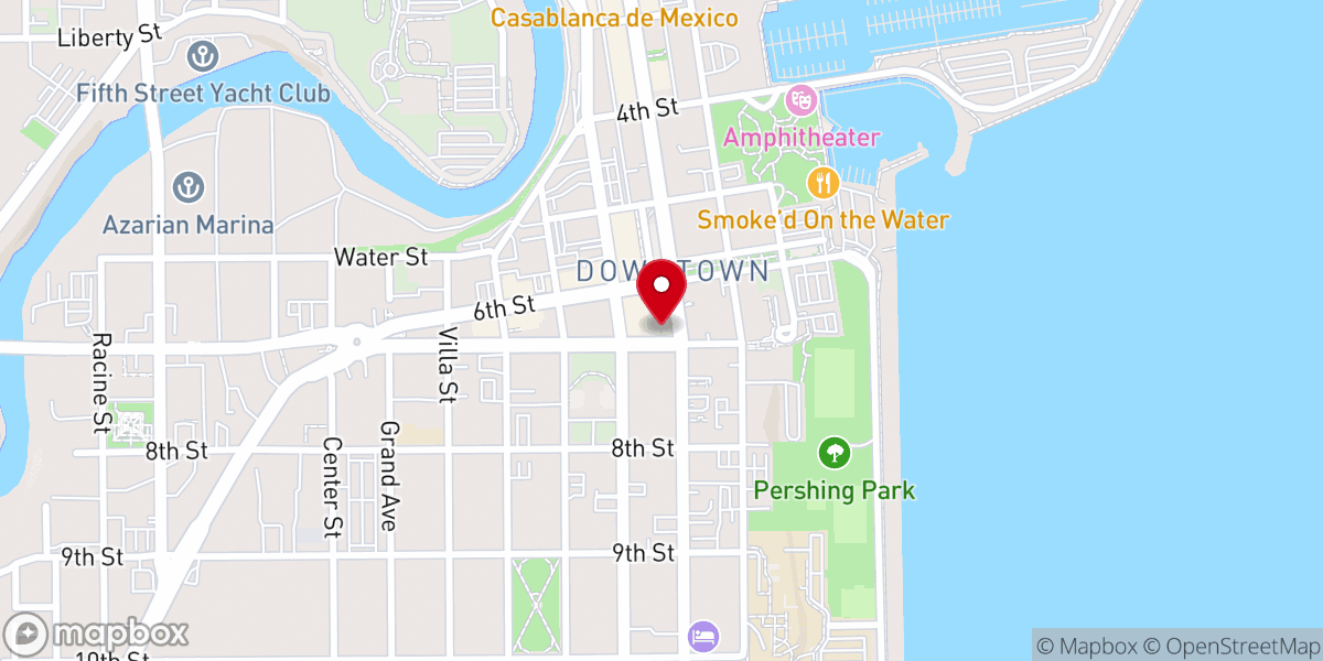 Map showing location of St Luke's Episcopal Church