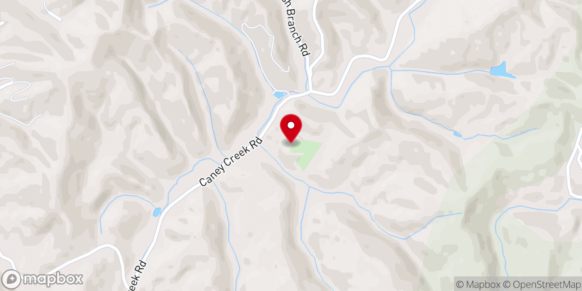 Map showing location of Beech Grove Primitive Baptist Church