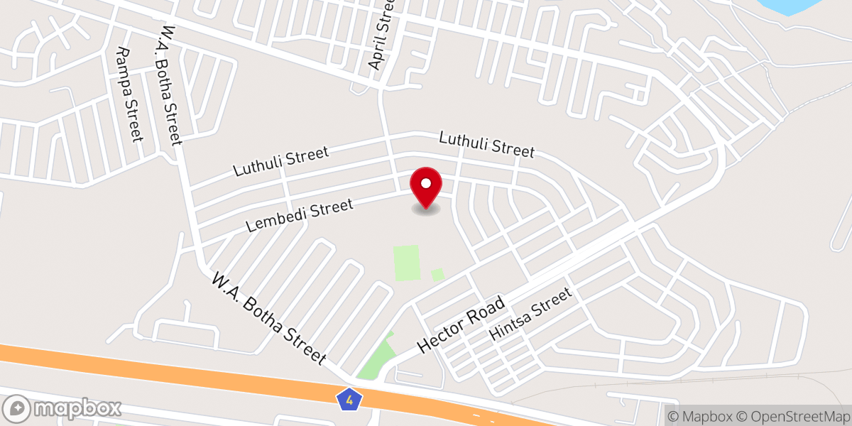 Map showing location of Faith Terbanacle Family