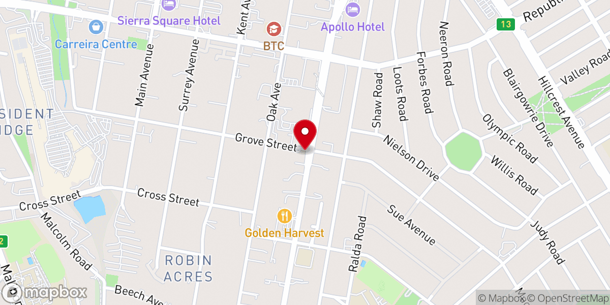Map showing location of RANDBURG METHODIST CHURCH