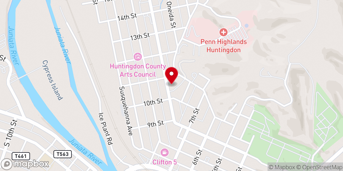 Map showing location of Christian & Missionary Church