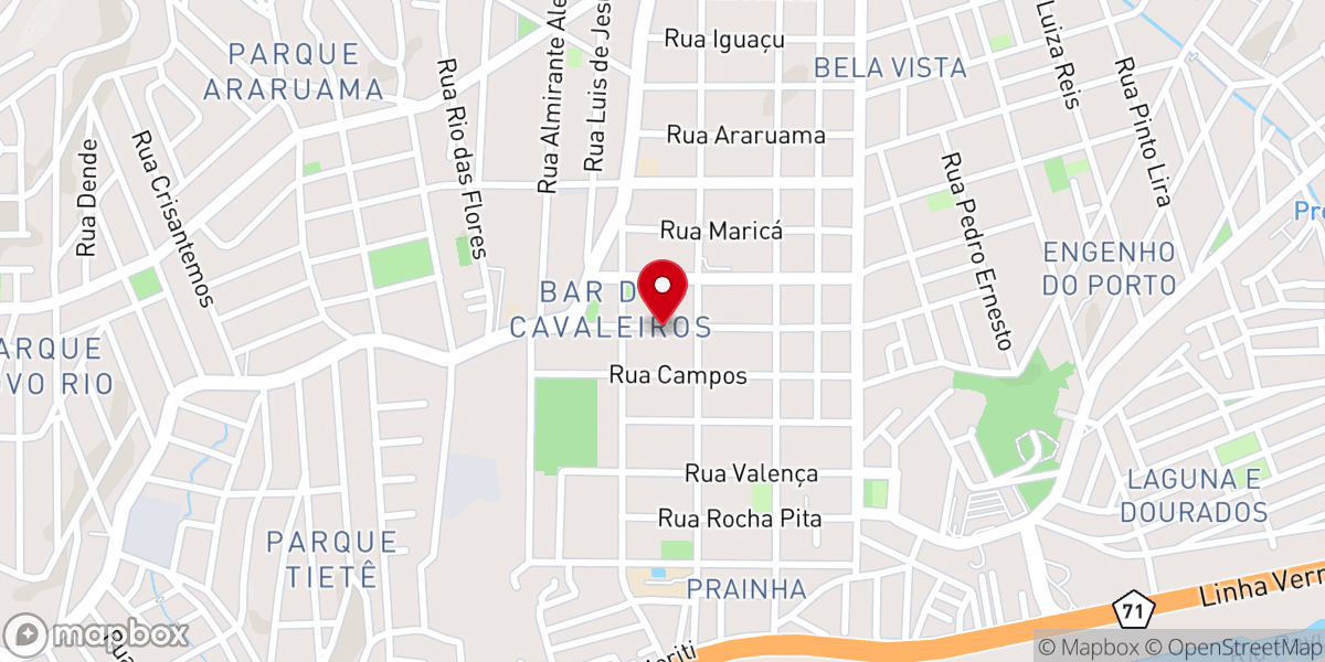 Map showing location of Igreja Pentecostal Libertação e Amor- Duque de Caxias