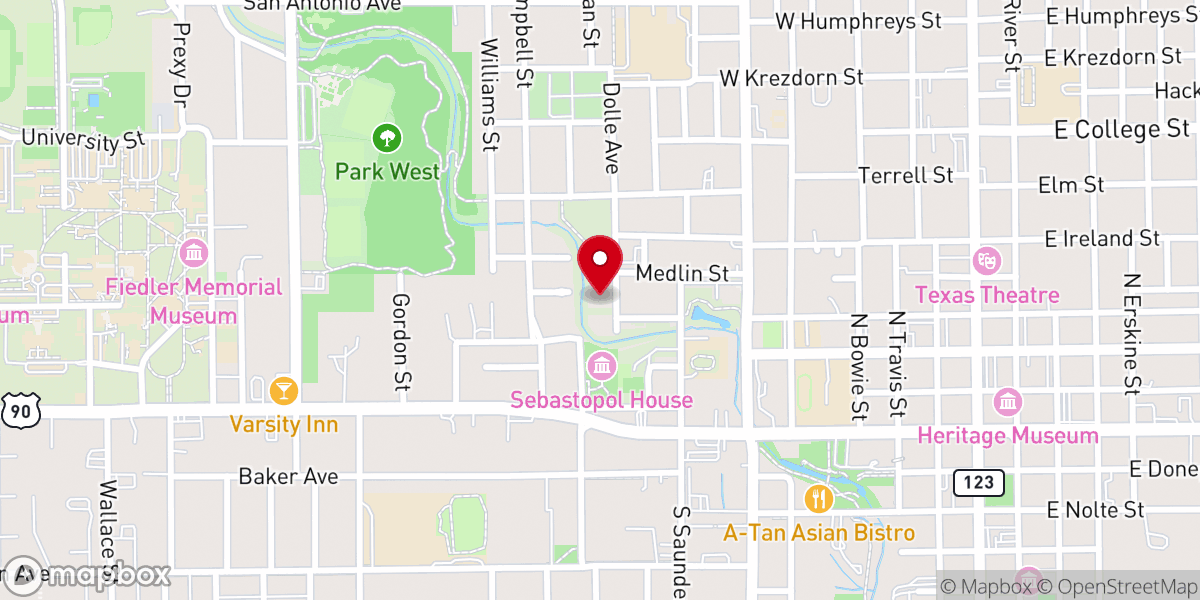 Map showing location of Spirit of Joy Lutheran Church