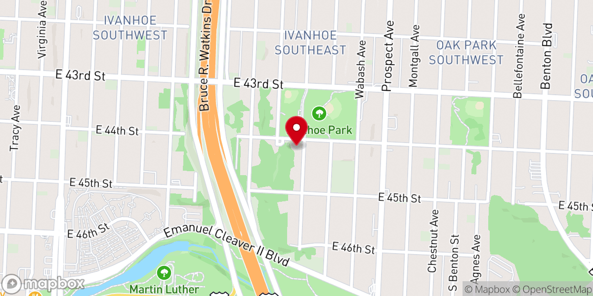 Map showing location of Berean Bible Church