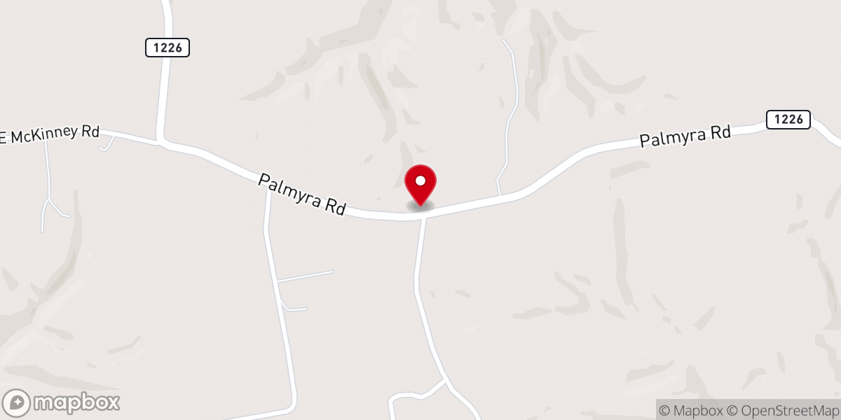 Map showing location of Mount Tabor Wesleyan Church