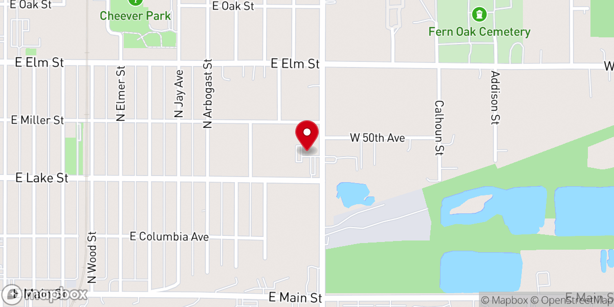 Map showing location of HopeSpring Church