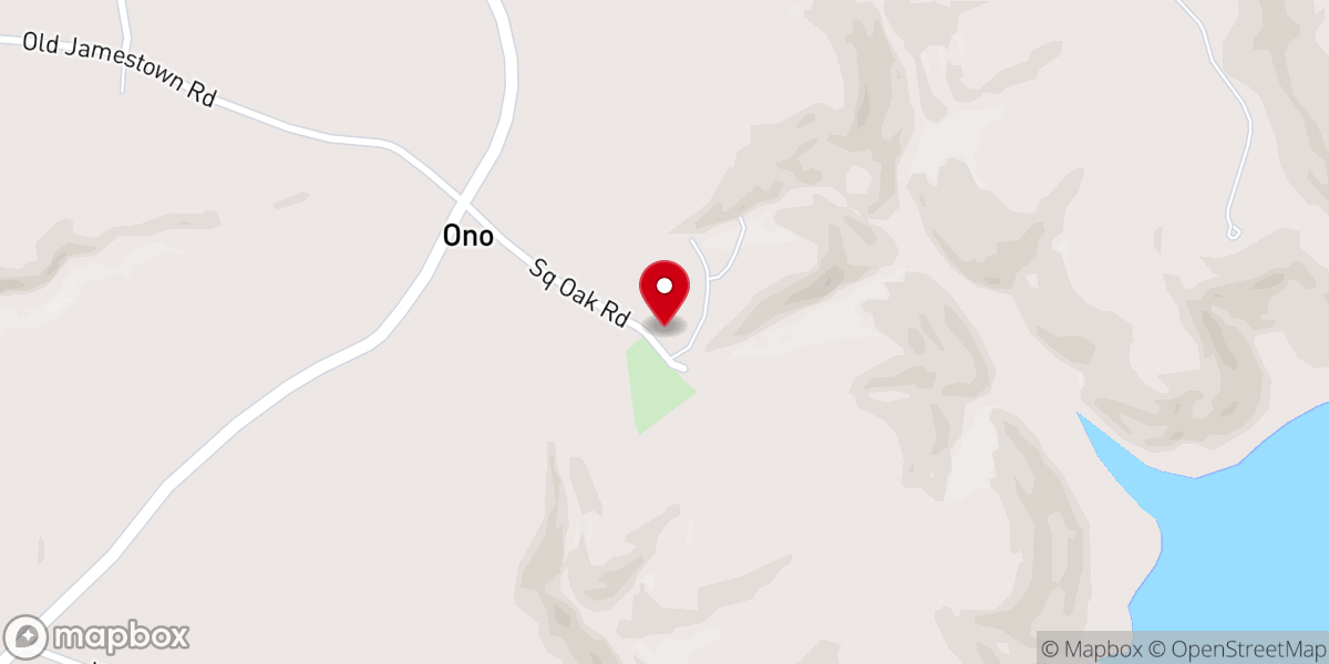 Map showing location of Square Oak Separate Baptist Church