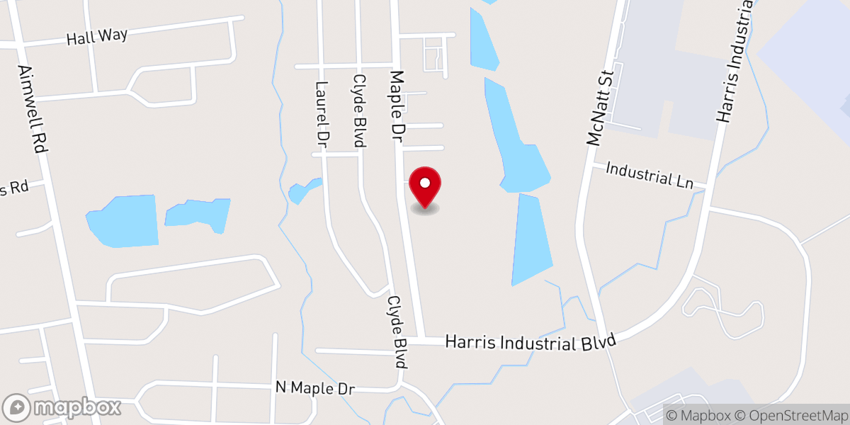 Map showing location of Becoming One Outreach Ministries Inc