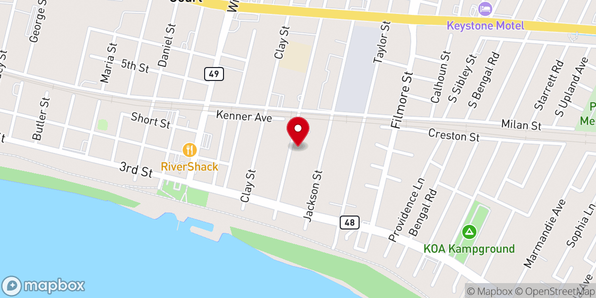 Map showing location of Power House Church