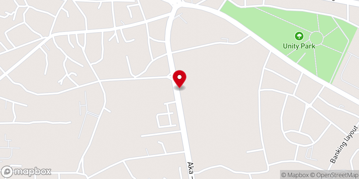 Map showing location of Streams of Joy Uyo (King's Lounge)