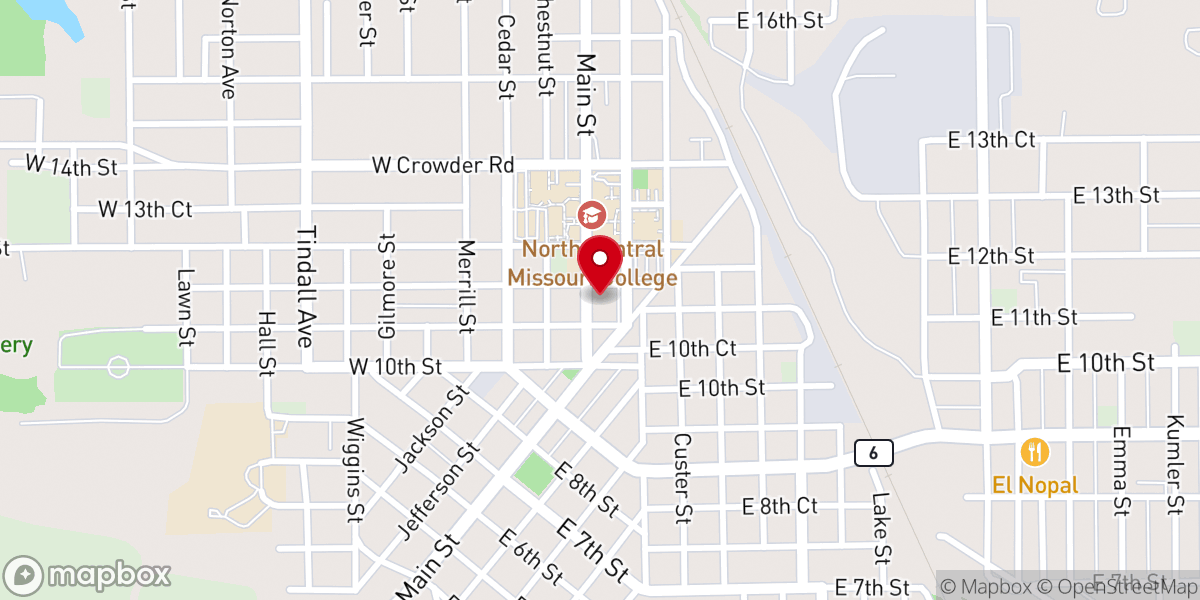 Map showing location of North Grand River Christian Bookstore