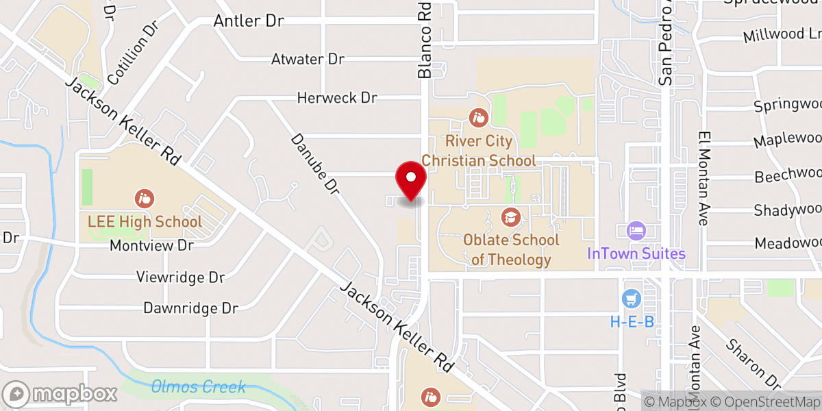 Map showing location of Korean United Methodist Church