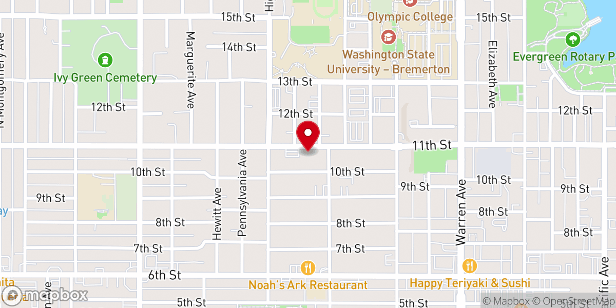 Map showing location of Our Saviour's Lutheran Church
