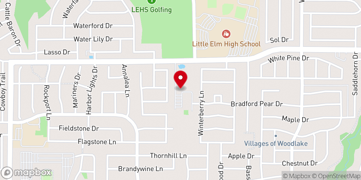 Map showing location of CrossRidge Church