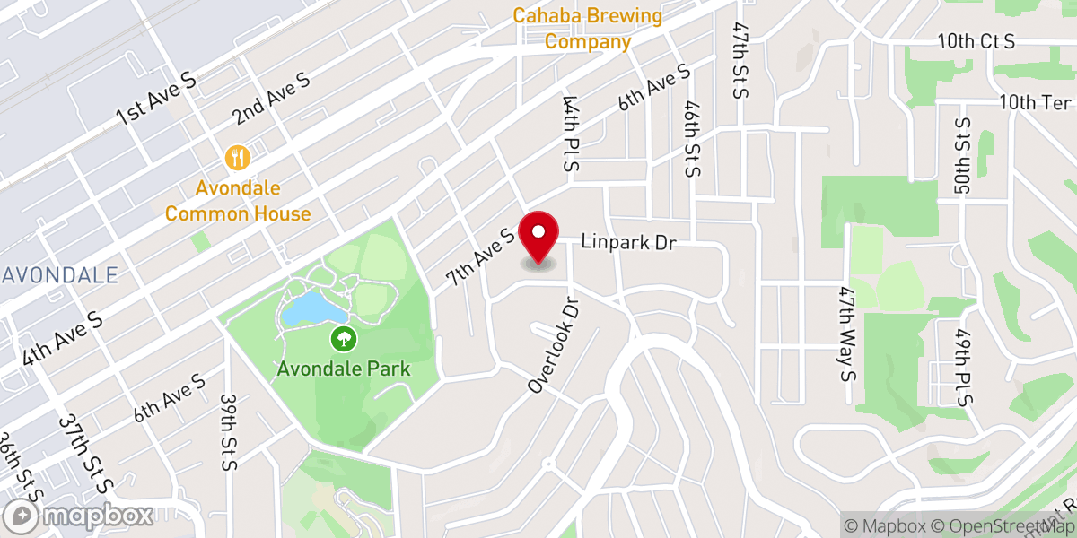 Map showing location of Avondale Church of Christ