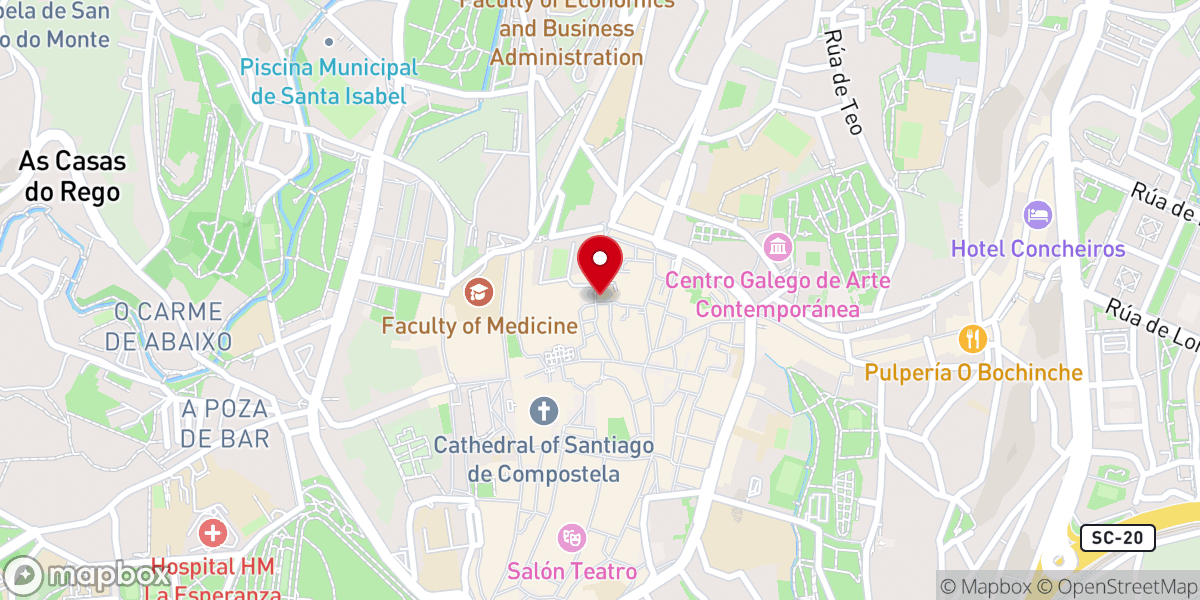 Map showing location of Museo da Maxia de Galicia
