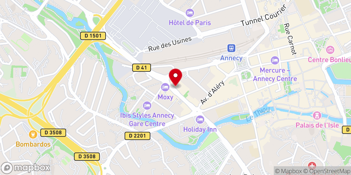Map showing location of Chapelle Saint François De Sales