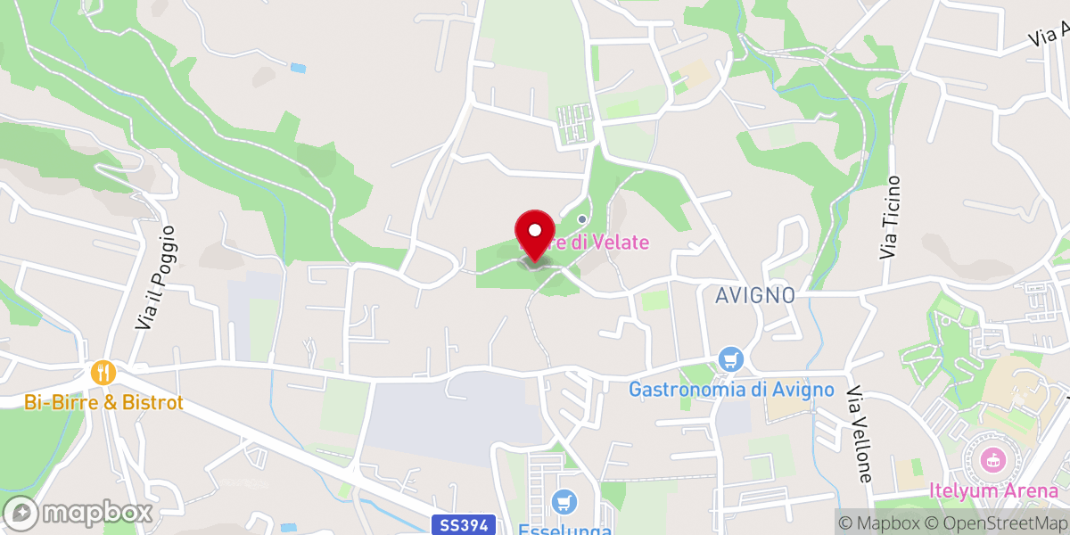 Map showing location of Chiesa dei SS. Ippolito e Cassiano