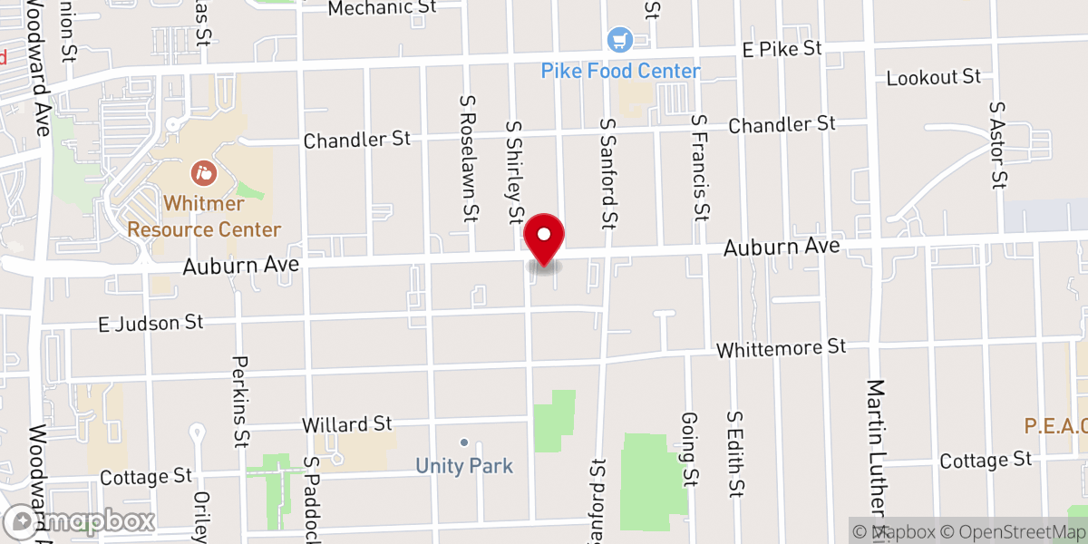 Map showing location of Monument of Faith Missionary