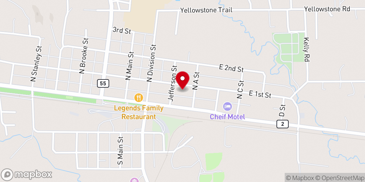 Map showing location of Free Christian Church