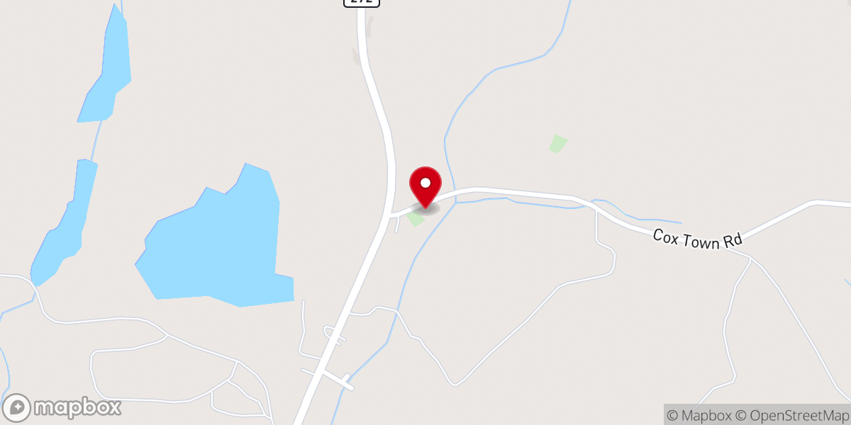 Map showing location of Oconee Church of God