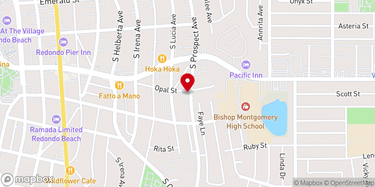 Map showing location of South Bay Seventh-day Adventist Church