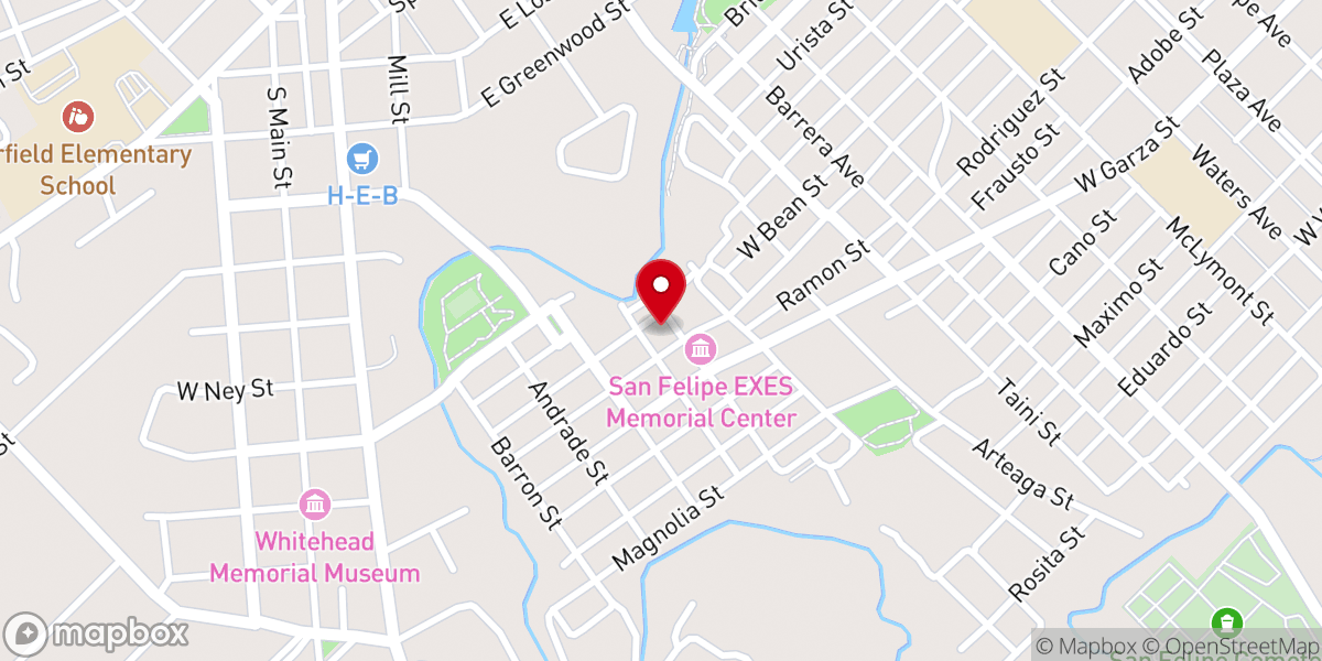 Map showing location of Iglesia Metodista Unida El Príncipe de Paz