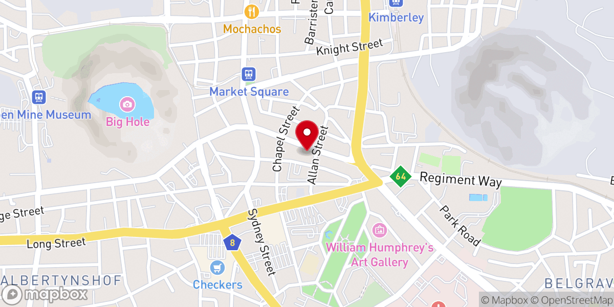 Map showing location of Catholic Centre
