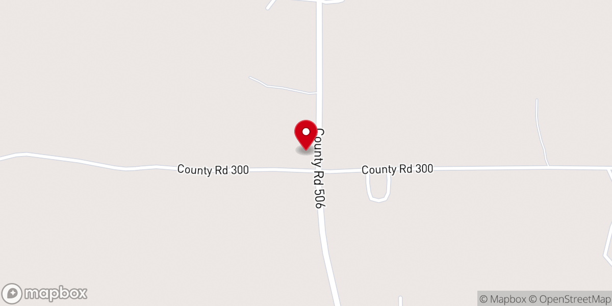 Map showing location of Pleasant Grove Baptist Church