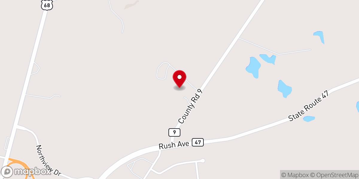 Map showing location of Calvary Christian School