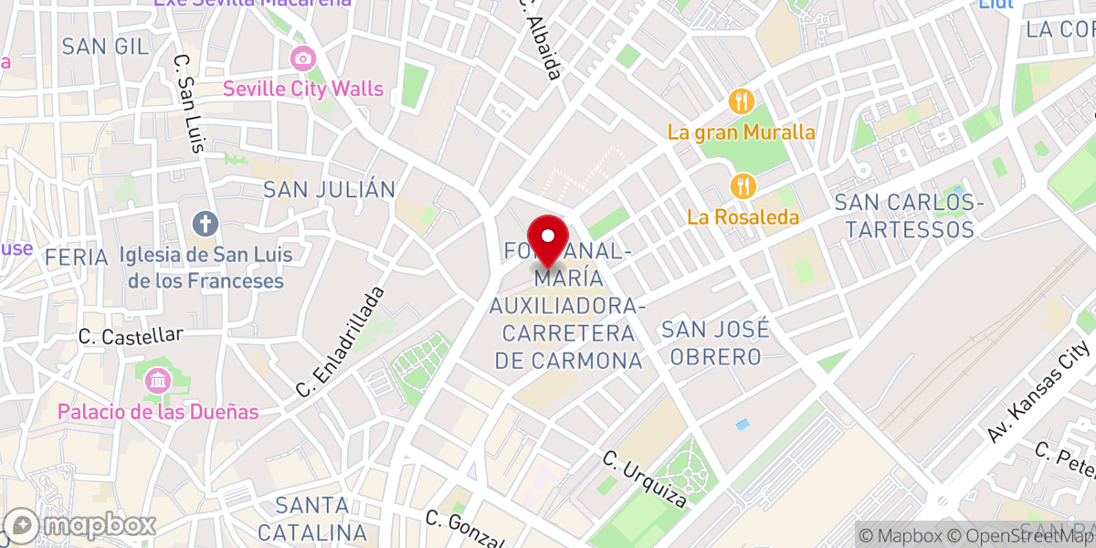 Map showing location of Hermandad de la Santísima Trinidad