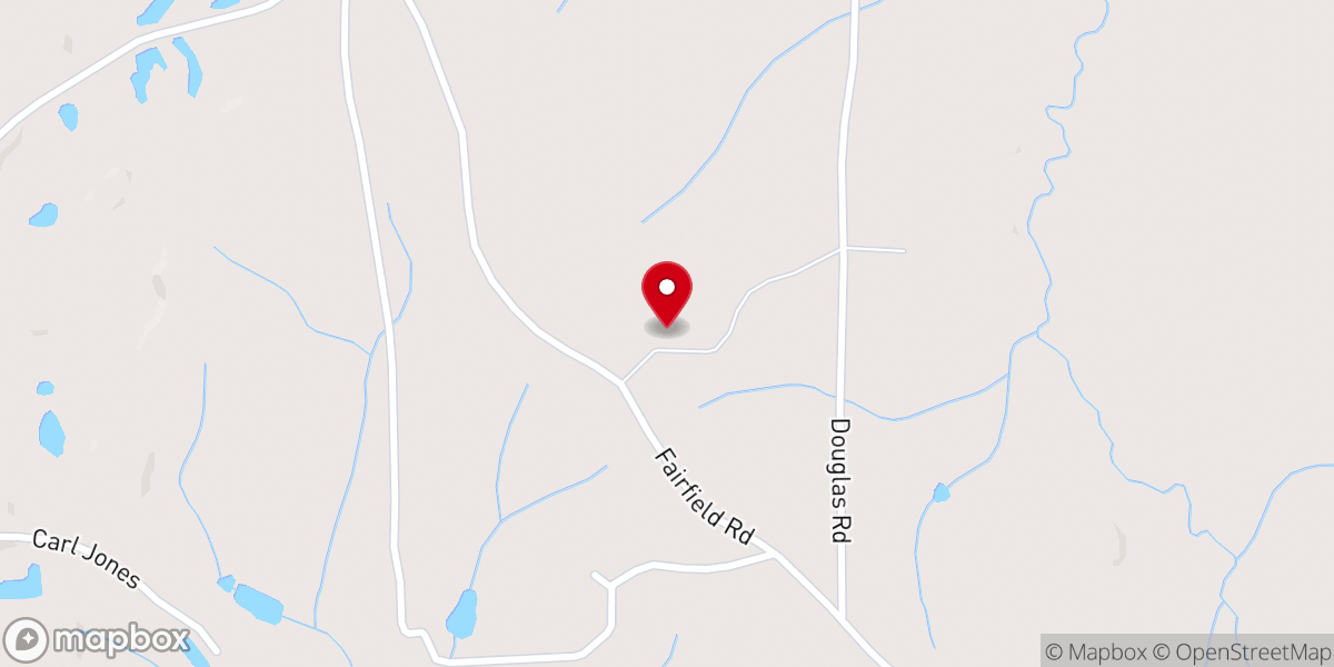 Map showing location of Fairfield Pentecostal Church