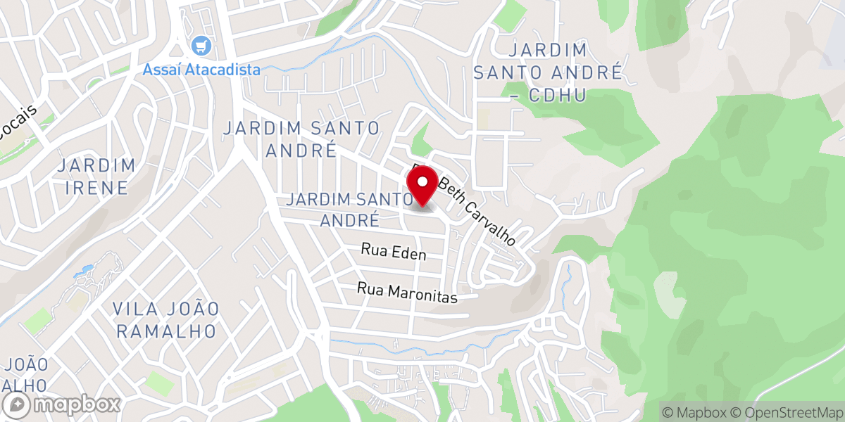 Map showing location of Igreja Pentecostal Ministério Chama No Altar