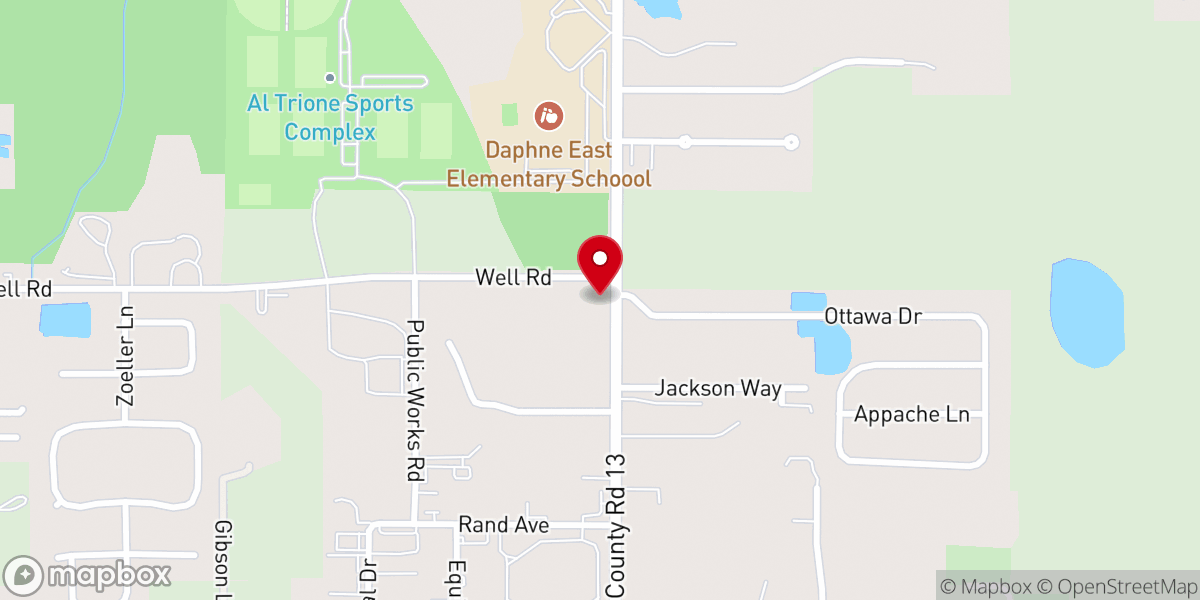 Map showing location of The Rock Church