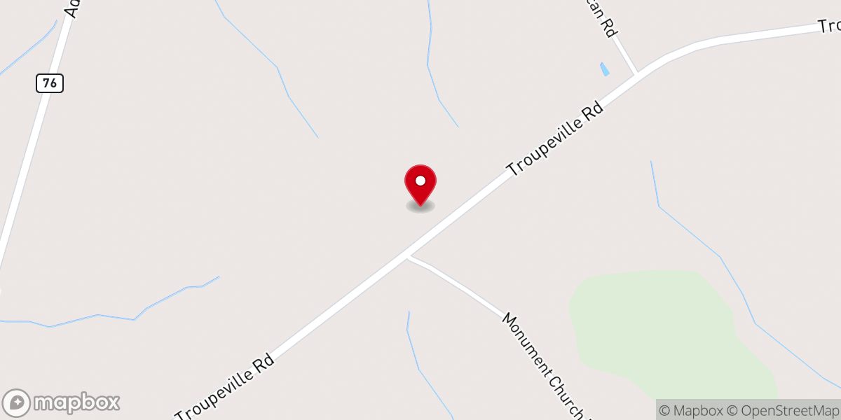 Map showing location of Monument Church