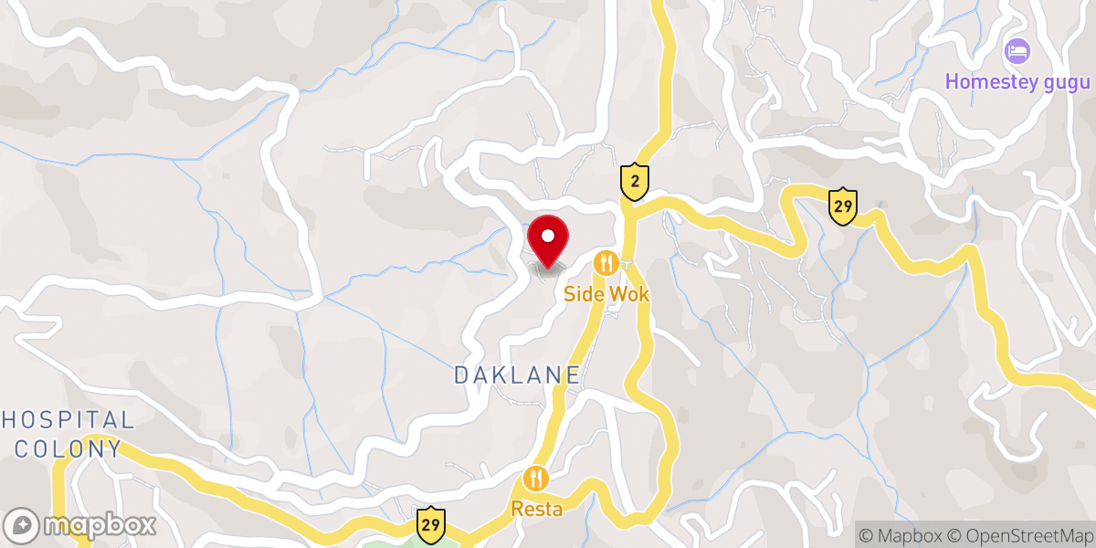 Map showing location of Sümi Baptist Church Kohima