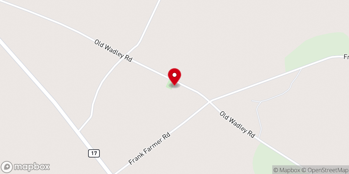 Map showing location of Clear Springs Missionary Baptist Church