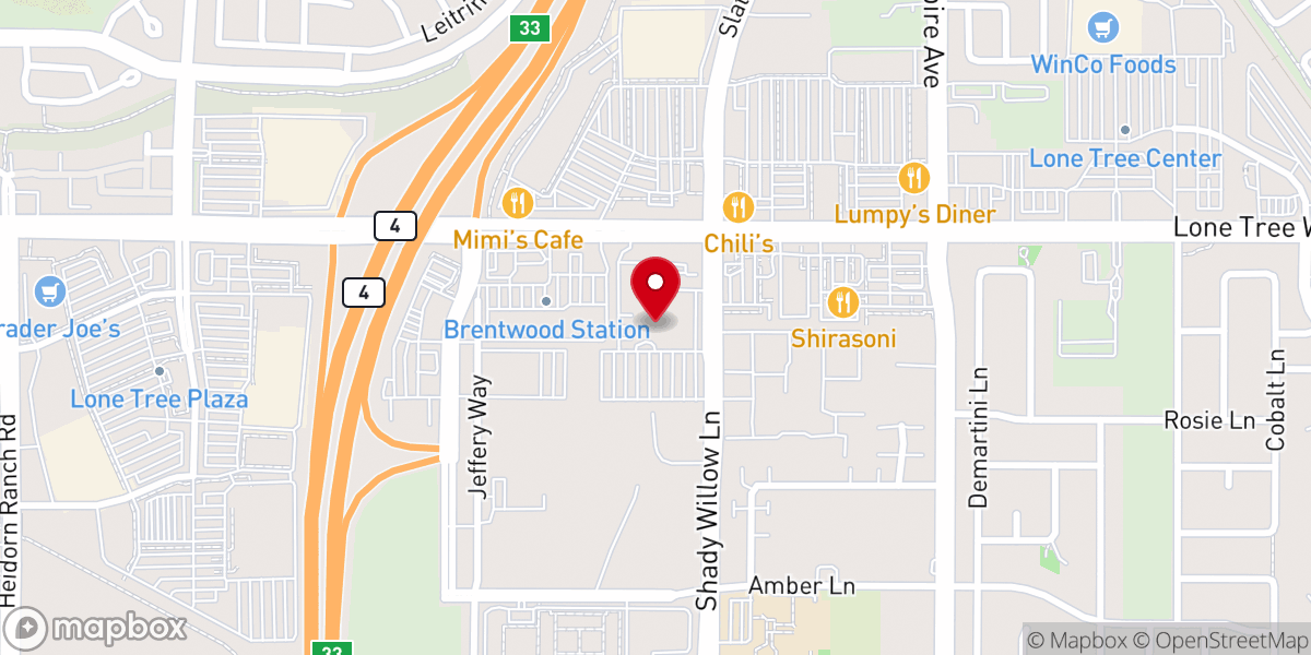 Map showing location of Golden Hills Community Church